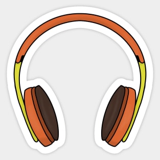 Headphones Music Sticker